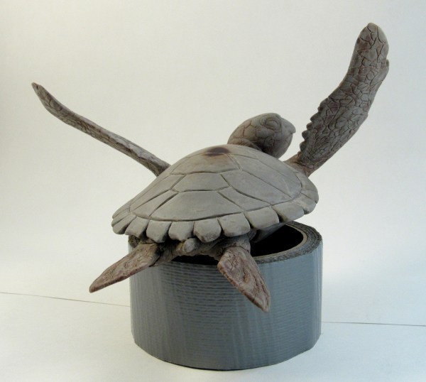 hawksbill turtle sculpture