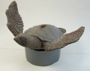 hawksbill turtle sculpture