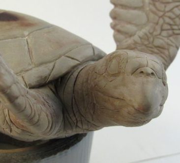 hawksbill turtle sculpture